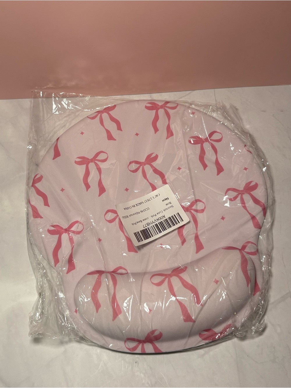 🎀 Pink Bow Pattern Mouse Pad